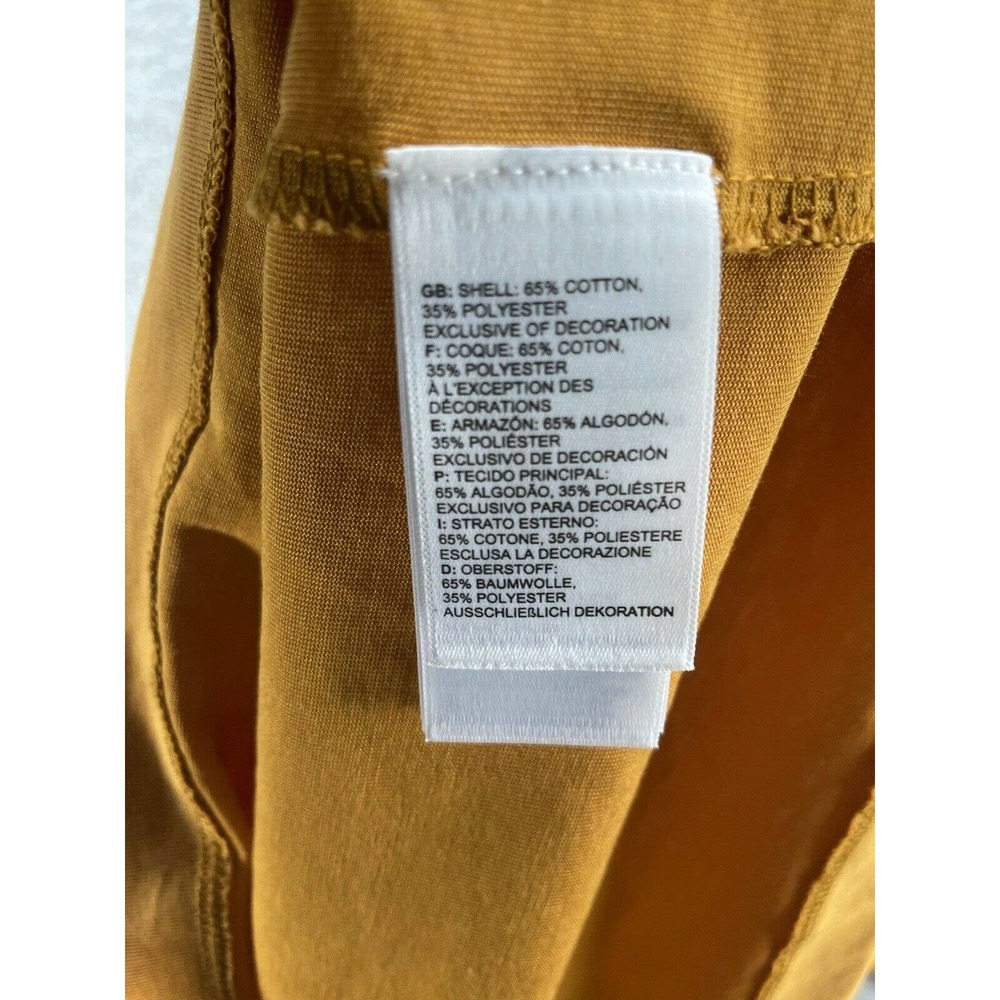 NWOT The North Face XLarge Logo Floral Orange Knit T Shirt Standard Fit - Picture 6 of 6